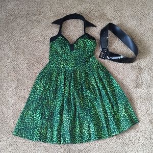 Deadly Dames green leopard dress